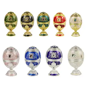 

AFBC European Painting Creative Gift Ornaments Toothpick Box Castle Egg Shaped Toothpick Party