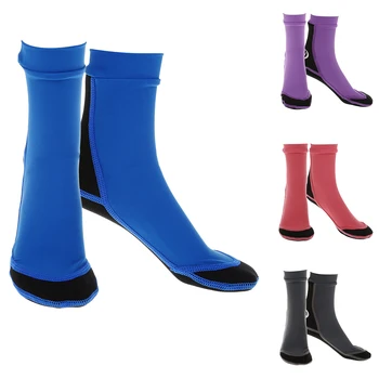 

1 Pair Non-slip Neoprene Diving Socks Swimming Surfing Long Socks Neoprene Boots for Water Sports