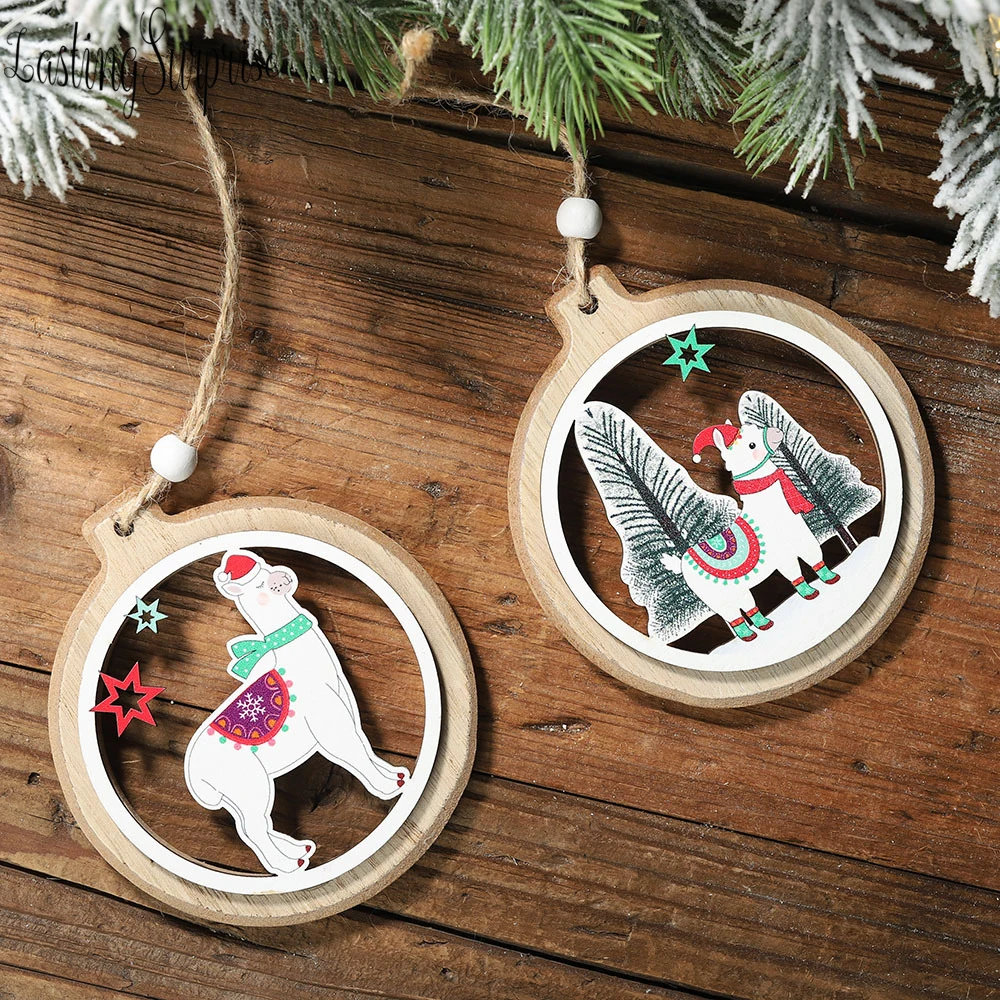 

2019 Christmas Tree Pendant Christmas Decoration For Home Alpaca Christmas Tree Decor Ornament 2019 Navidad Xmas