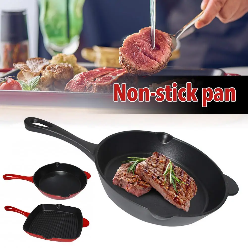

Thick Cast Iron Enamel Pot Non-stick Iron Enamel Pot General Use For Gas Induction Oven Cooker Enamel Iron Enamel Pot For Steak