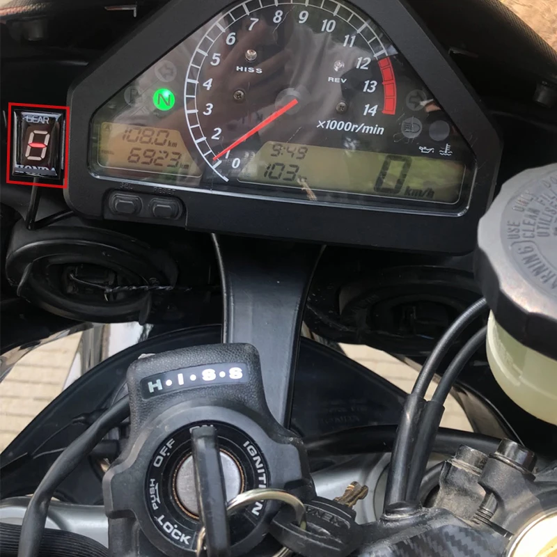 CB400 CB600F CB650F VFR 800 CB1000R CB400SF CBR650F мотоцикла цифровой Шестерни Индикатор 6 уровня Светодиодный Шестерни Дисплей индикатор метр