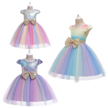 

Unicorn Dresses Kids Baby Girl Christmas Dress Wedding Birthday Princess Costume Cosplay Party Clothes Little Girls Clothing