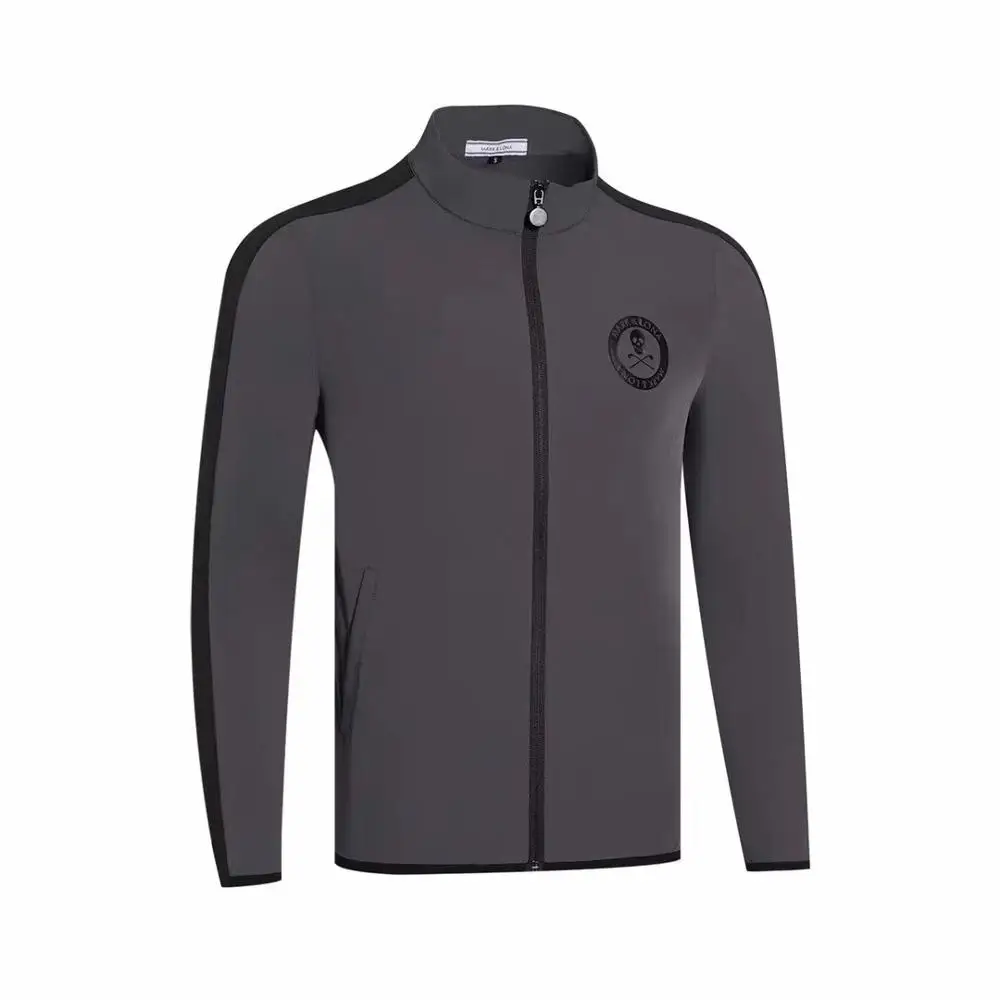 K 2019Men SportsQDwear тонкая ветровка одежда для гольфа вышивка логотипа casual выберите повседневная одежда для гольфа - Цвет: Серый