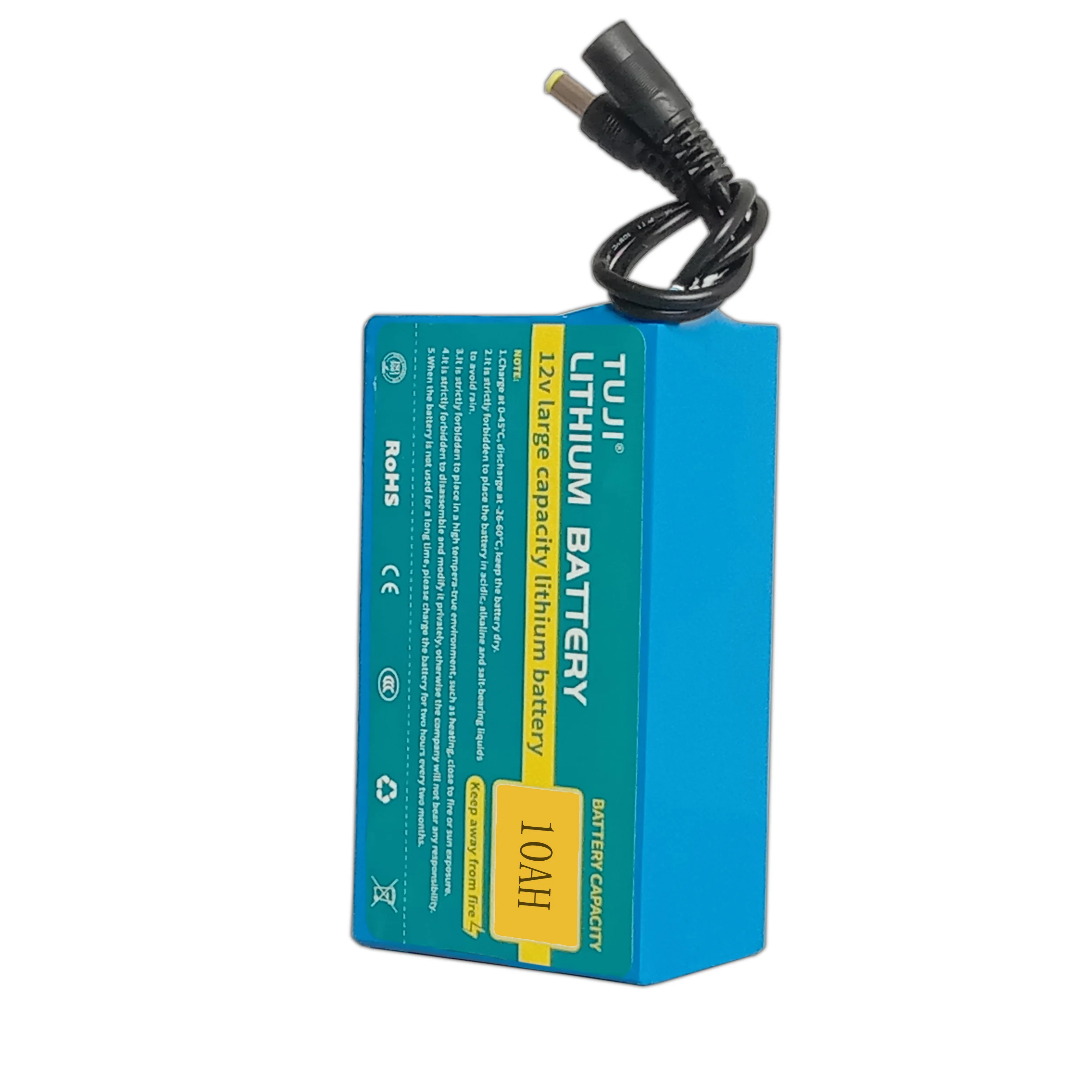 

Original Protection Plate Battery Pack Rechargeable DC 12V 10AH 18650 Lithium Battery /batterie pack for solar street light