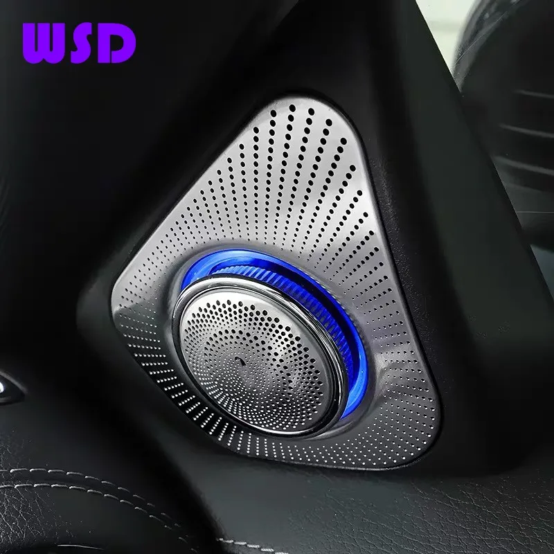 

3D rotating tweeter Suitable for Mercedes-Benz W177 A-class 64-color ambient light, tweeter cover, speaker, audio modification