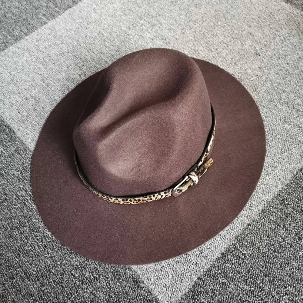 leopard print floppy hat