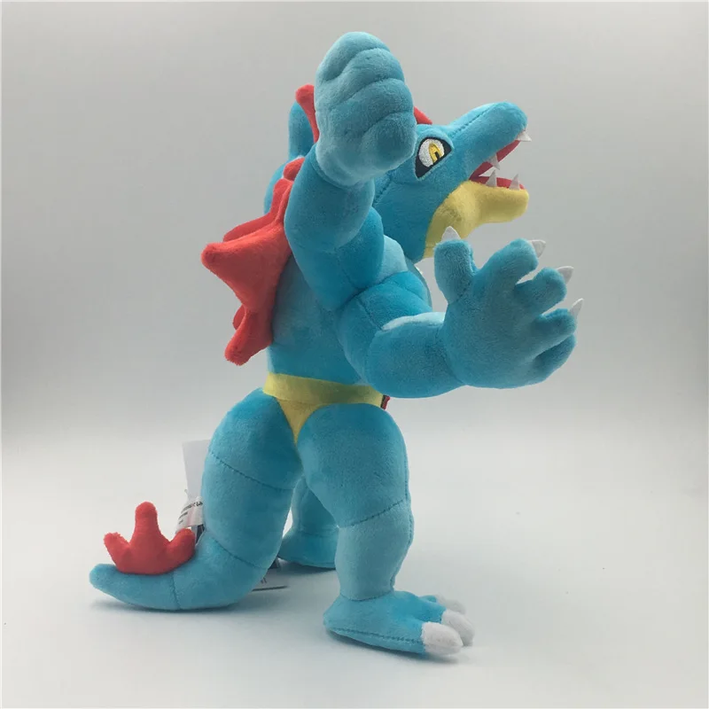 Мультфильм Totodile Эволюция Croconaw Feraligatr Мягкие плюшевые игрушки милые аниме pkm плюшевые куклы игрушки рождественские подарки для детей