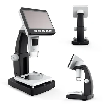 

1000x 2.0MP USB Digital Electronic Microscope DM4 4.3"LCD Display VGA Microscope with 8 LED Stand for PCB Motherboard Repairing