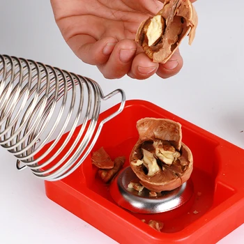 

Stainless Steel Spring Walnut Clamp Crack Walnut Spring Nut Tool Sheller Sheller Tool Kitchen Tools