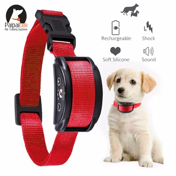 

Paipaitek Upgraded Dog Bark Collar w/Automatic Safe Effective Rechargeable Dog Bark Collar - 5 Anti-Barking Training Modes