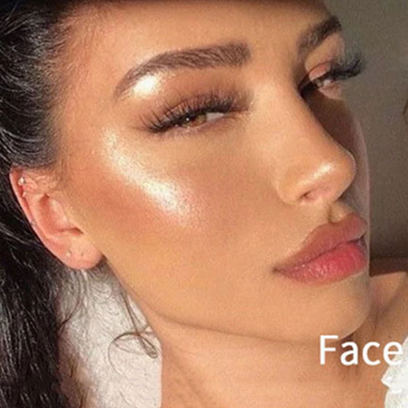 Eye Shadow Gel Eye Shadow Liquid Highlighter Monochrome Shiny Eye Shadow Tray Makeup Shine Illuminator Face Cream Lighter TSLM1