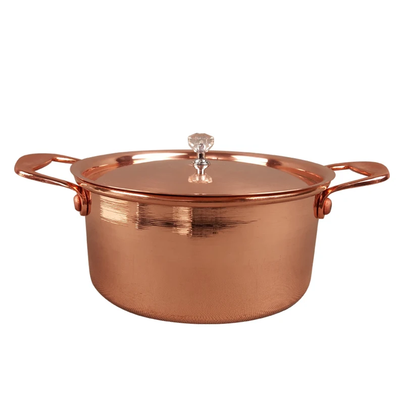 Pure Copper Compound Bottom Small Soup Rice Pot Gas Thickened Hot Pot Boiled Jam