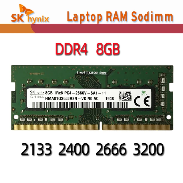 32Go 16Go 8Go DDR4 2666MHz PC4-2666V 260Pin 1.2V Mémoire portable