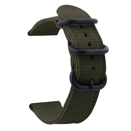 Высококачественный нейлоновый холщовый ремешок для Xiaomi Huami Amazfit GTS Smart Watch Band сменный Браслет для Amazfit GTR 42 мм 47 мм - Цвет: ArmyGreen