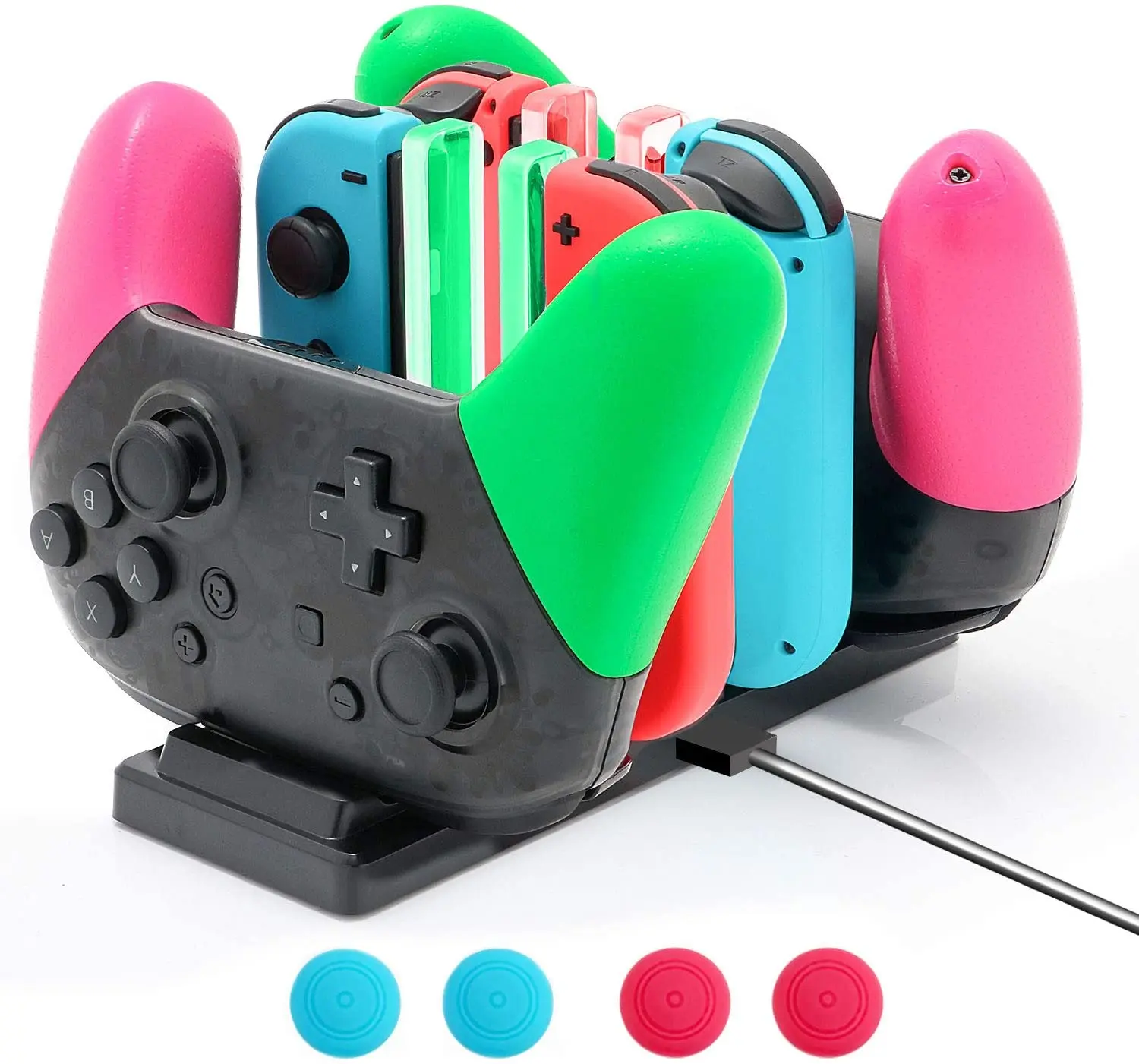Контроллер NS Зарядное устройство быстрой зарядки док-станции для Nintendo