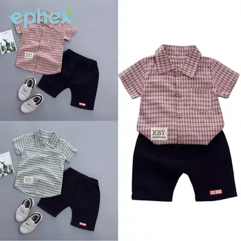 

Ephex Comfortable Pullover Sports Boy Clothes Soft 2Pcs Summer Children'S Wear Cute Cotton Boys Photo