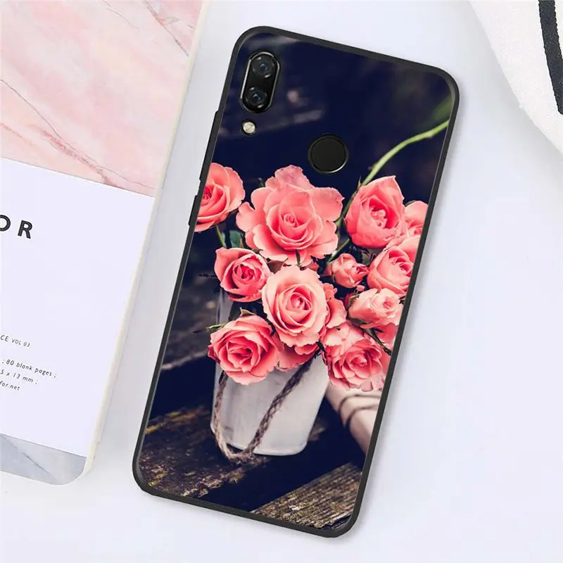 Elegant Pink Purple Peony Flower On the Vase 