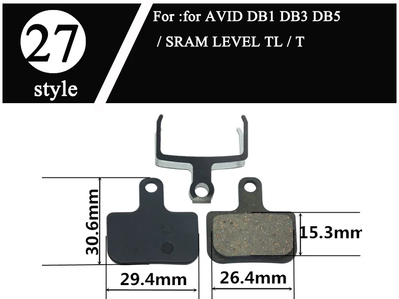 4 пары велосипедных дисковых тормозных колодок для Hayes TEKTRO ZOOM MAGURA FORMULA SHIMANO M355 AVID Zoom Organic MTB горный велосипед - Цвет: Style 27