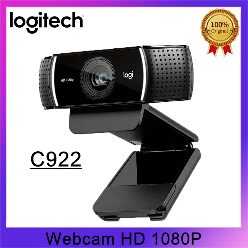 Веб-камера Logitech C922 Pro HD 1080P камера с автофокусом USB видеокамера со встроенным