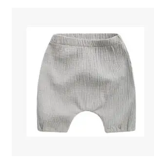 light grey Г. Летняя детская одежда унисекс Шорты однотонные мягкие шаровары для маленьких мальчиков и девочек, детские тонкие повседневное пляжное короткое штаны - Цвет: light grey