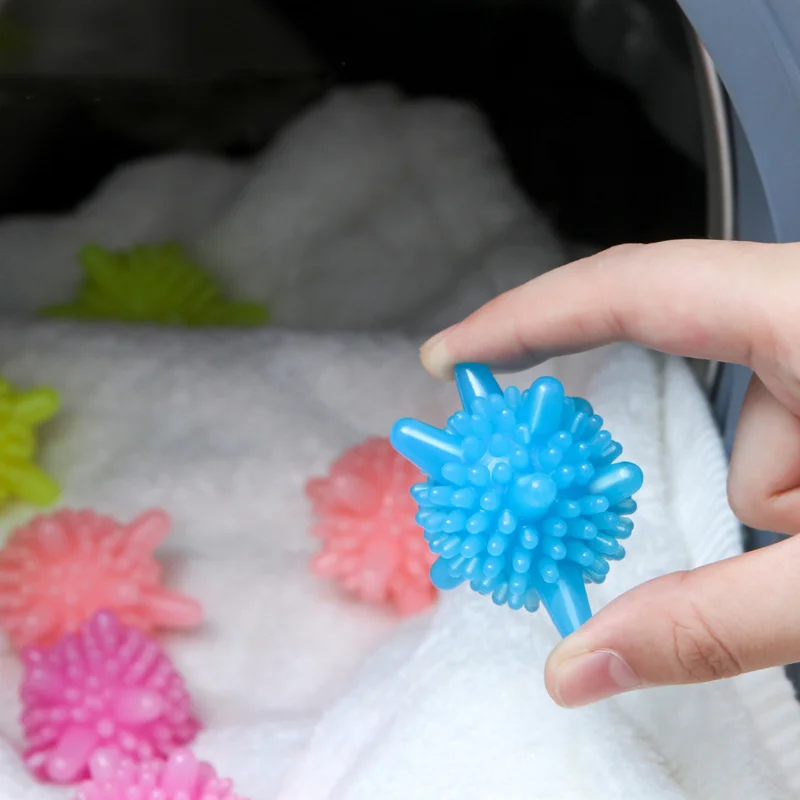 Laundry Ball 5Pcs/Set Magic Laundry Ball Reusable Household Washing Machine Clothes Softener Remove Dirt Clean Starfish Shape PVC Solid New