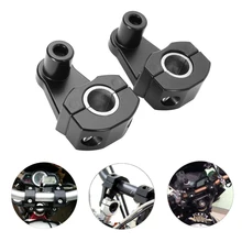 2 шт. руль стояки мотоцикл руль крепежные хомуты стояк Универсальный 7/8 ''22 мм мотоцикл руль Лифтеры комплект