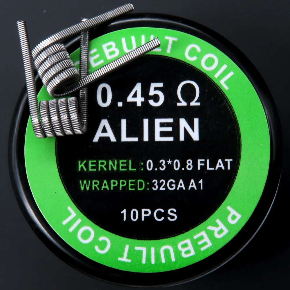 Tanio MTL spirala grzejna zacisk bezpiecznika cewki Alien gotowa cewka A1 NI80 sklep