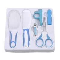 Baby Kids Toddler Healthcare Kits Grooming Care Nail Hair Care Set High Quality Nail Clipper Hair Comb Nail Scissor - Цвет: blue