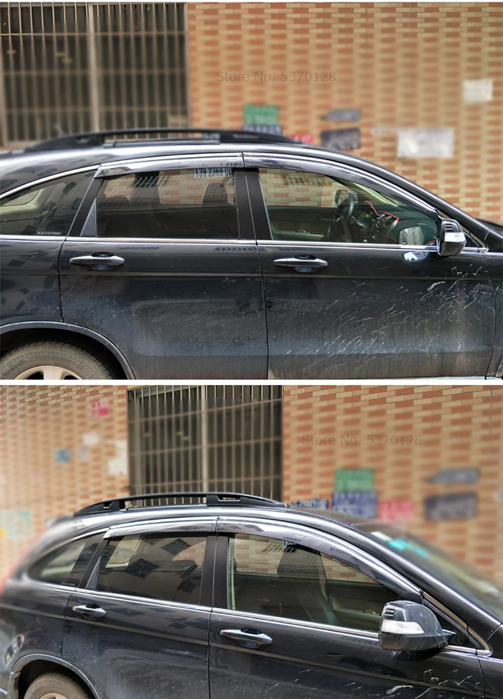 AITWATT для Honda CRV CR-V 2007 до 2011 ABS пластик вентиляционный защитный козырек от солнца и дождя Delflector оконный козырек тенты для автомобиля Стайлинг 4 шт