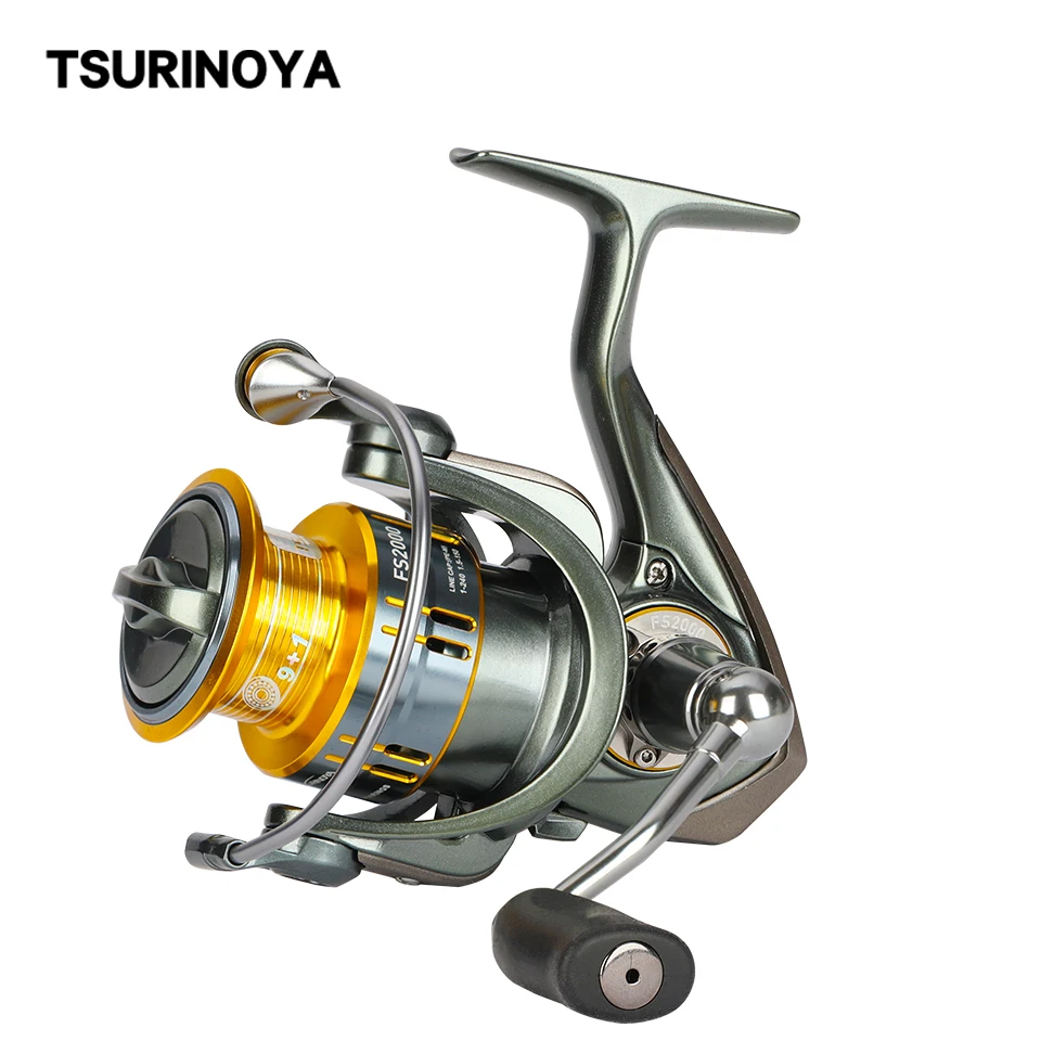 tsurinoya-長距離キャスティング釣りリール2000fs-3000-52-1-7kgブレーキパワーユニバーサル淡水パイクバス軽い釣り用ホイール