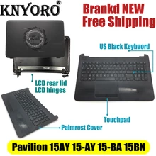 Для hp 15-AY 15-BA 15BN 15-BA064ur ноутбук Palmrest крышка и US клавиатура Touc hp ad и ЖК-дисплей задняя крышка и петли 855027-001 аккумулятор большой емкости