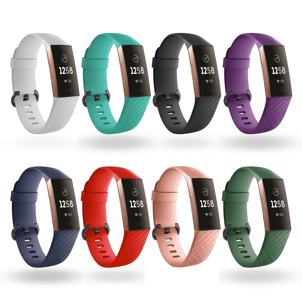 Ремешок спортивный для Fitbit Charge 3 сменный Браслет наручных часов Fit bit