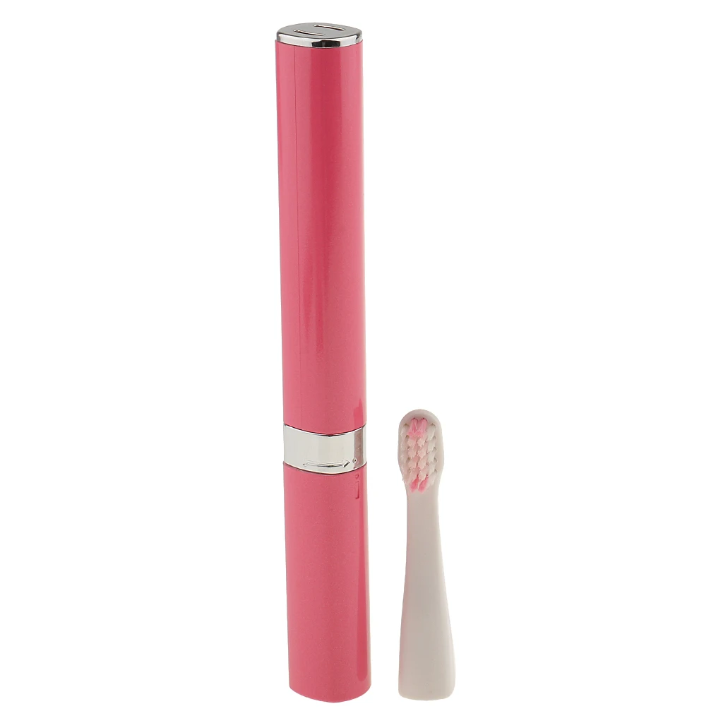 Oral Care Teeth Brush Electric Vibrating Toothbrush Massager with 2 Heads