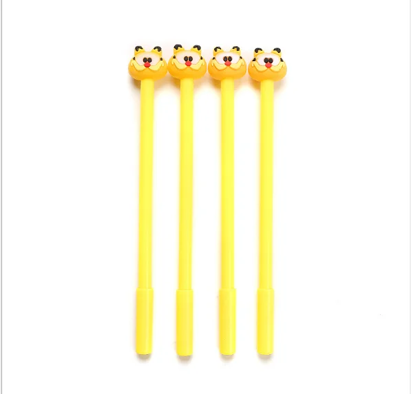 100pcs/Lot Wholesale Gel Pen Creative Cartoon Garfield Neutral Pen 0.5mm Cute Students Stationery Writing Supplies GP582
