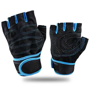 

Breathable Fitness Weightlifting Gloves Exercise Bracers Half Finger Gloves Non-slip Palms Thickened Riding Gloves