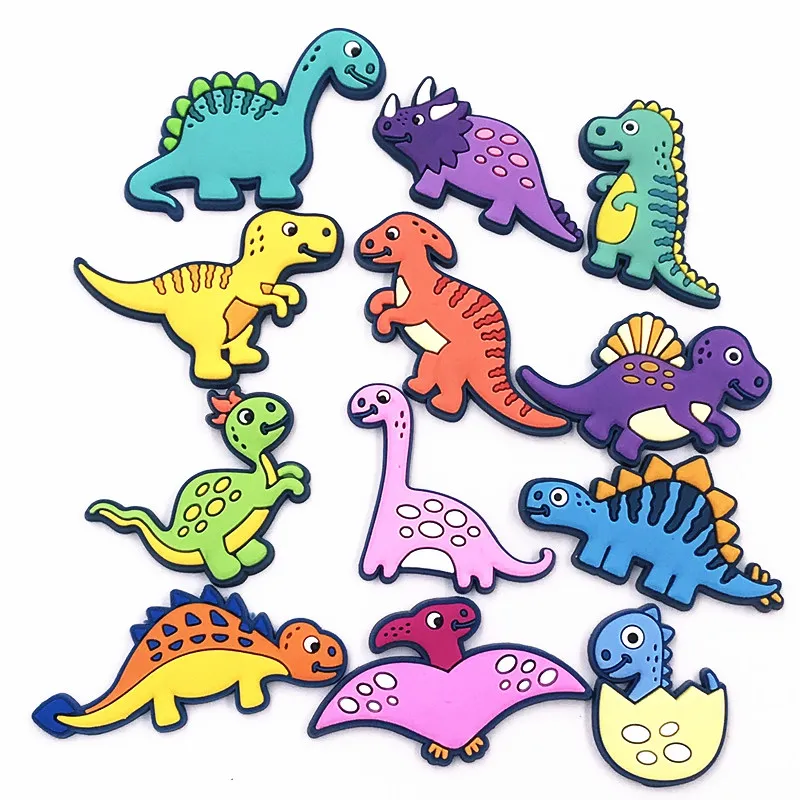 1PCS Hot Selling Animal Dinosaur PVC Flat Back For DIY Phone Case Jewelry Shoes Charms Cartoon Accessories Crafts Gadgets | Дом и сад