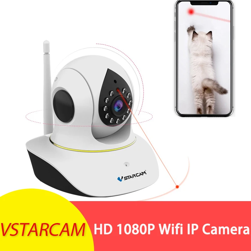 

2019 Vstarcam C38S-P 1080P IP Camera Wifi Surveillance Security Camera Monitor Remote Control with Pet Video Intercom IR Night