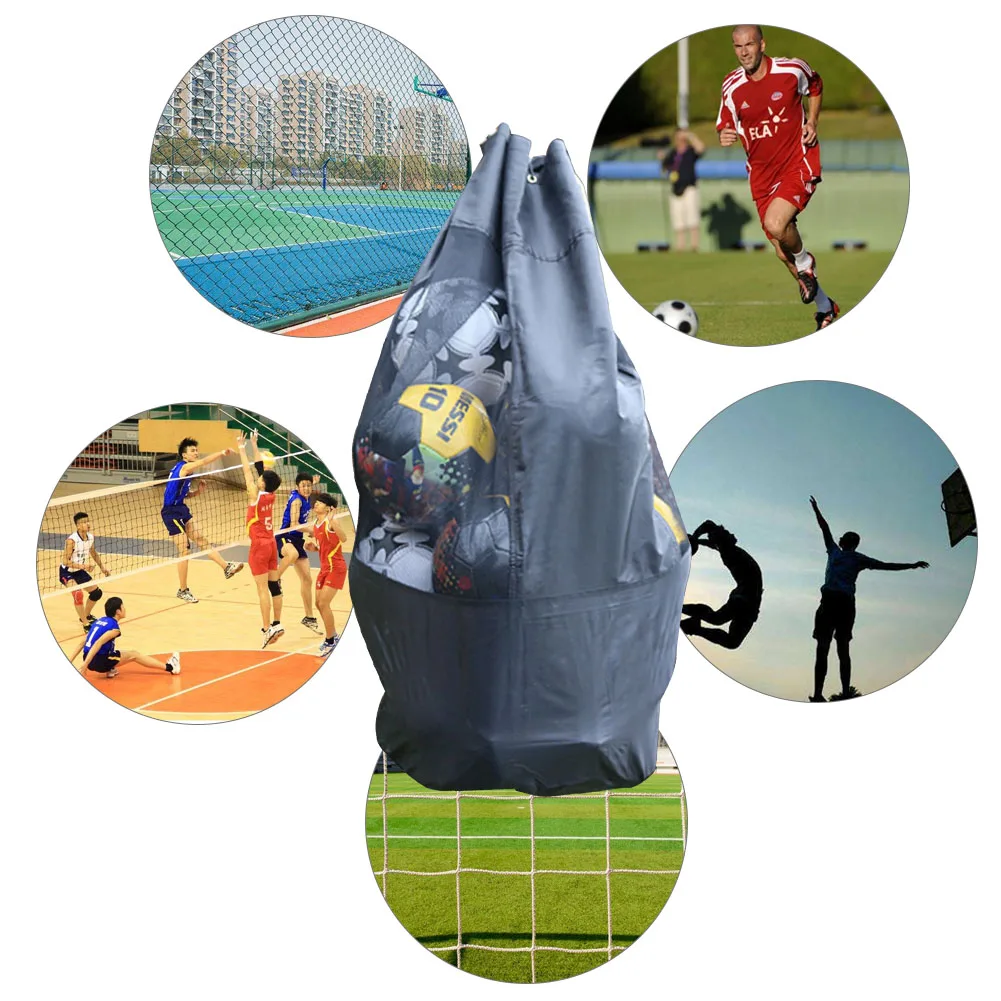 Football Equipment Bag Basketball Volleyball Big Ball Bag Heavy Duty Ball Mesh Large Capacity Football Storage sports ball storage bag sports ball bag