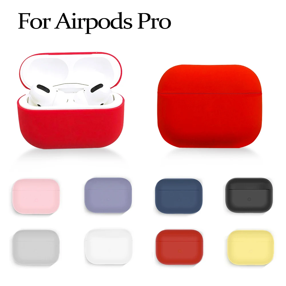 Силиконовый чехол для Apple Airpods Pro защитный беспроводной Bluetooth гарнитуры 3