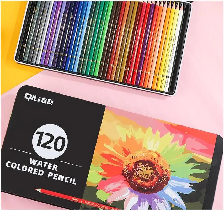 

120 professional lapis colored pencils watercolor color set pencils for chilren drawing crayons