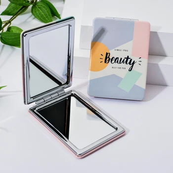 

Mini Pocket Makeup Mirror Women Cosmetic Compact Mirrors Portable Double Dual Sides Cosmetic Make Up Accepssories for Girls