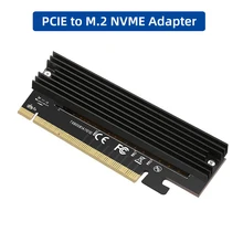 

M.2 to PCIE x16 Adapter Card NVMe SSD Adaptor PCI-e to M.2 Converter M.2 M Key Interface PCI Express 3.0 x 4 2230 to 2280 Size