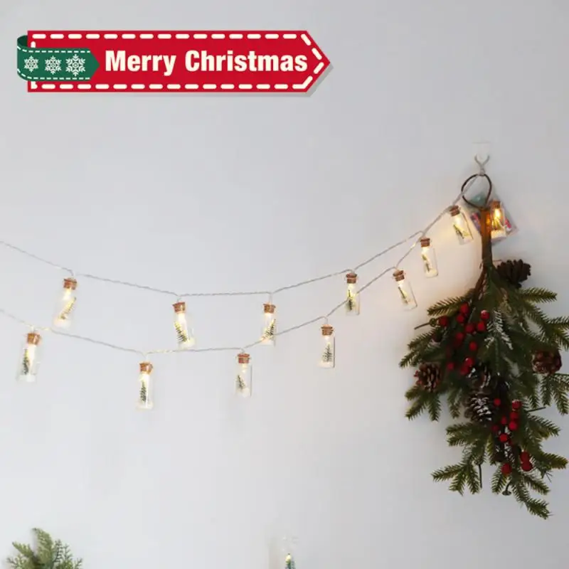 

Christmas Tree String Lights Golden Ball Snowflake Bell LED Lights String Wishing Tree Copper Wire Fairy Lights Garland Decor