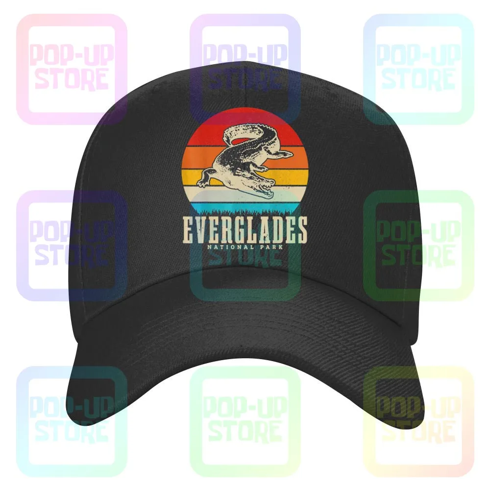 Everglades National Park Usa Krokodil Florida Vintage Caps Baseball Cap