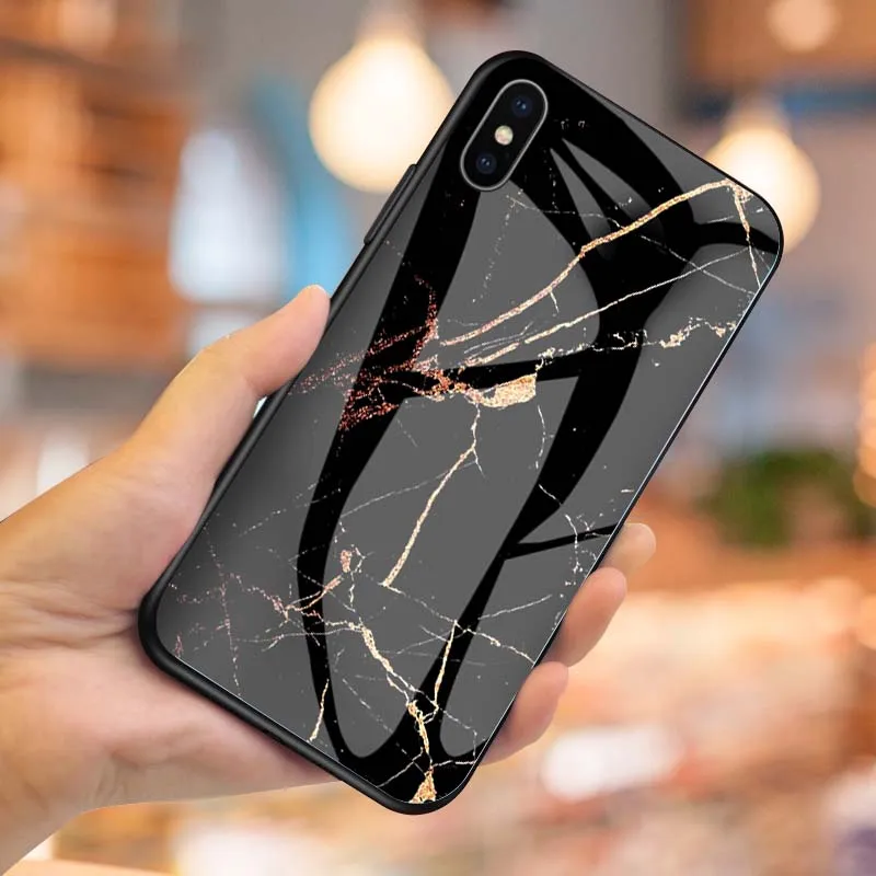 Мраморные стеклянные чехлы для телефонов Xiaomi mi 9T Pro mi 9 8 SE A2 Lite чехол для Red mi K20 Pro Note 7 6 5 Pro 6A закаленное стекло чехол - Цвет: 4