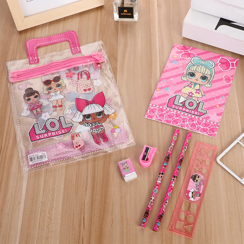 Канцелярские товары LOL dolls сюрприз набор Новинка креативные портативные ПВХ