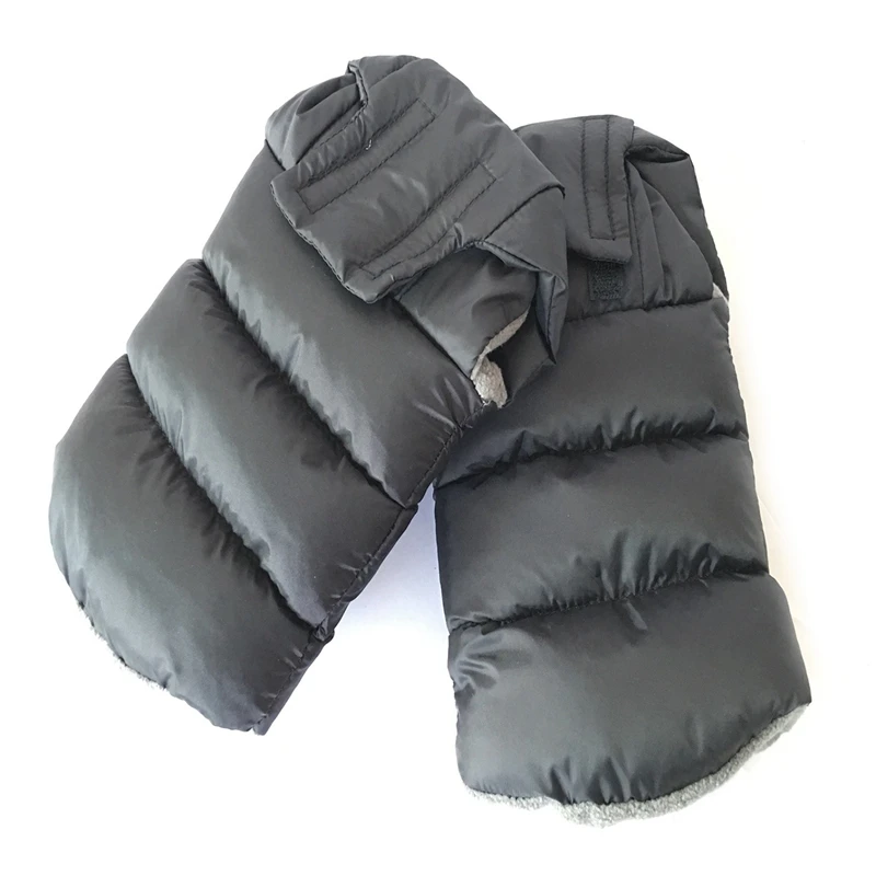 Warm muffs 212,Wind and Water-Resistant Stroller Gloves with Universal Fit,Best for Freezing Winter Conditions,(Black,One Size,S