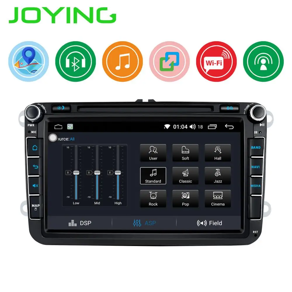  Car Multimedia player Android 8.1 2 Din Car Radio Audio Auto For Volkswagen/Skoda/Seat/Octivia/Golf