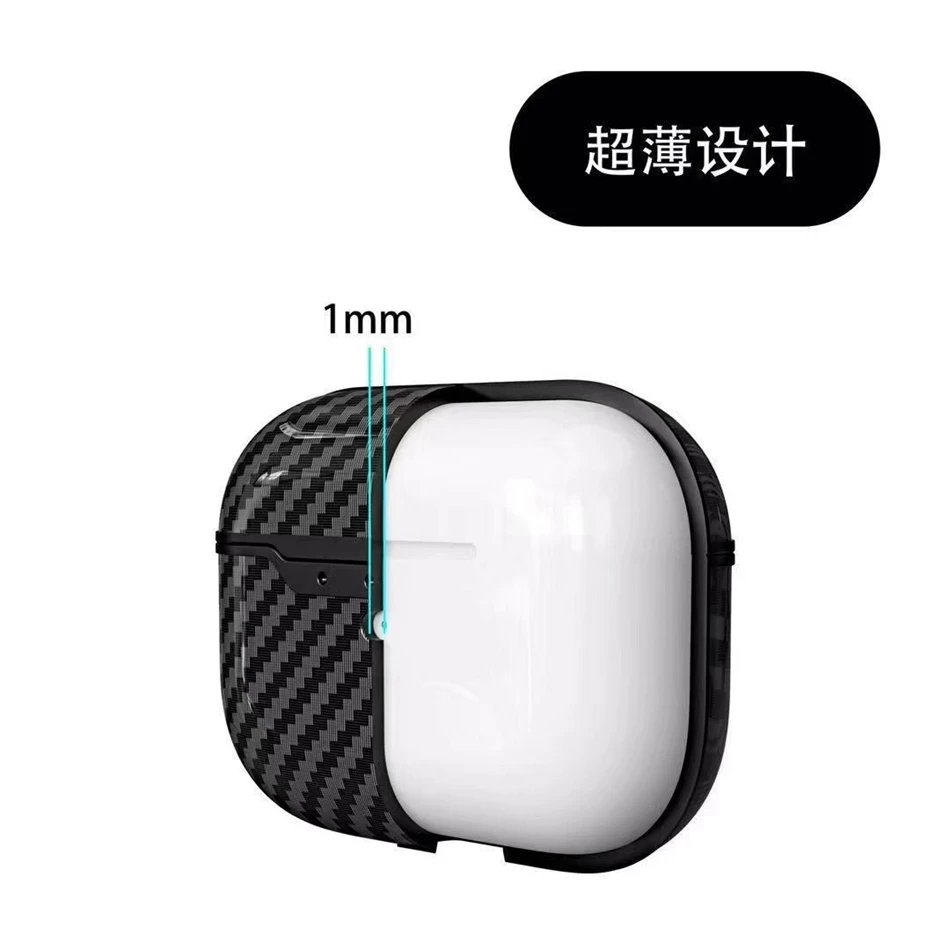 Чехол для наушников для Airpods Pro Чехол роскошные Мультяшные наушники из углеродного волокна/Earpods чехол для Apple Air Pods Pro 3 чехол Брелок