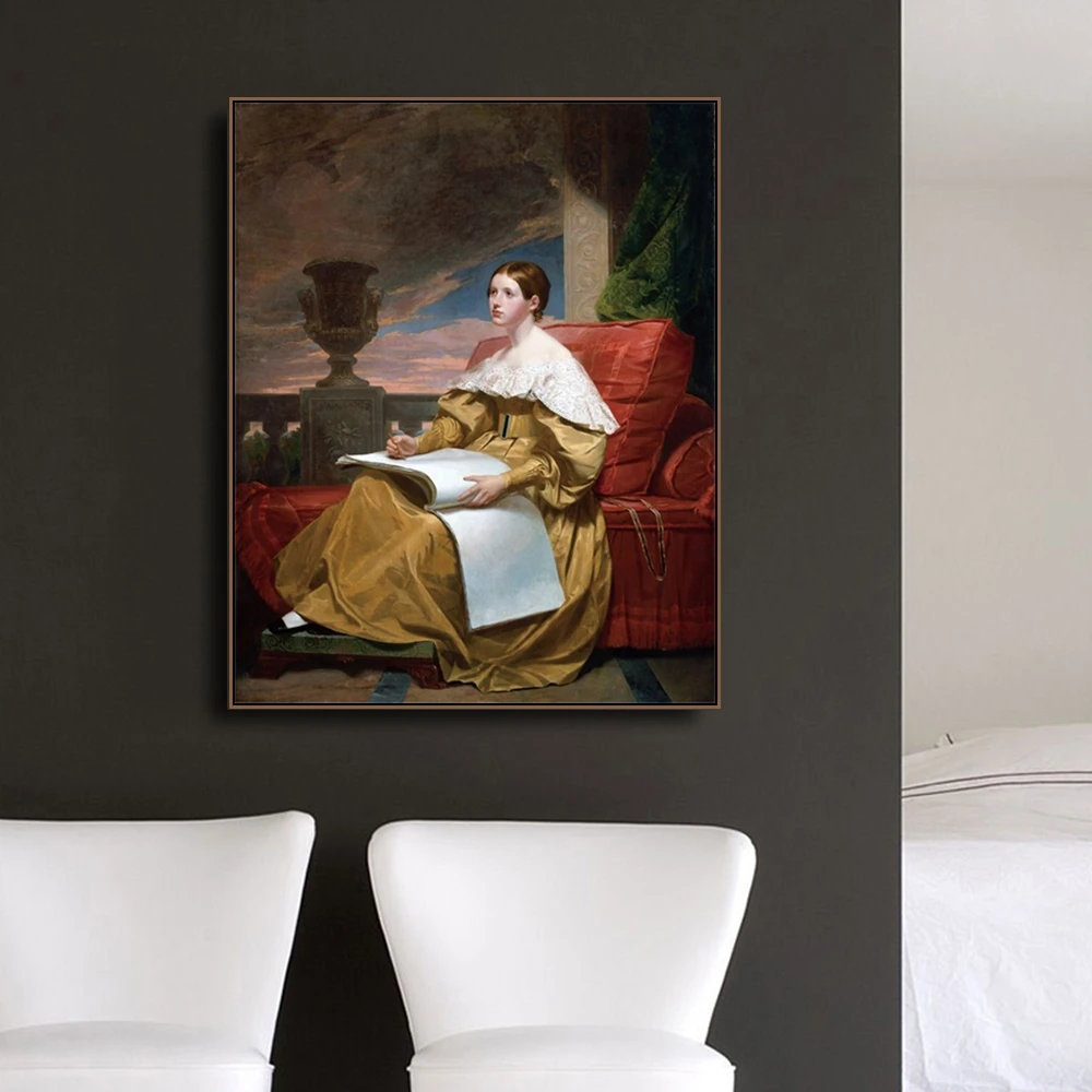 Cassisy サミュエルモールス スーザンウォーカーモールス をミューズ キャンバス油絵アートワーク画像アートポスター近代ホームオフィスの装飾 絵画 書道 Aliexpress